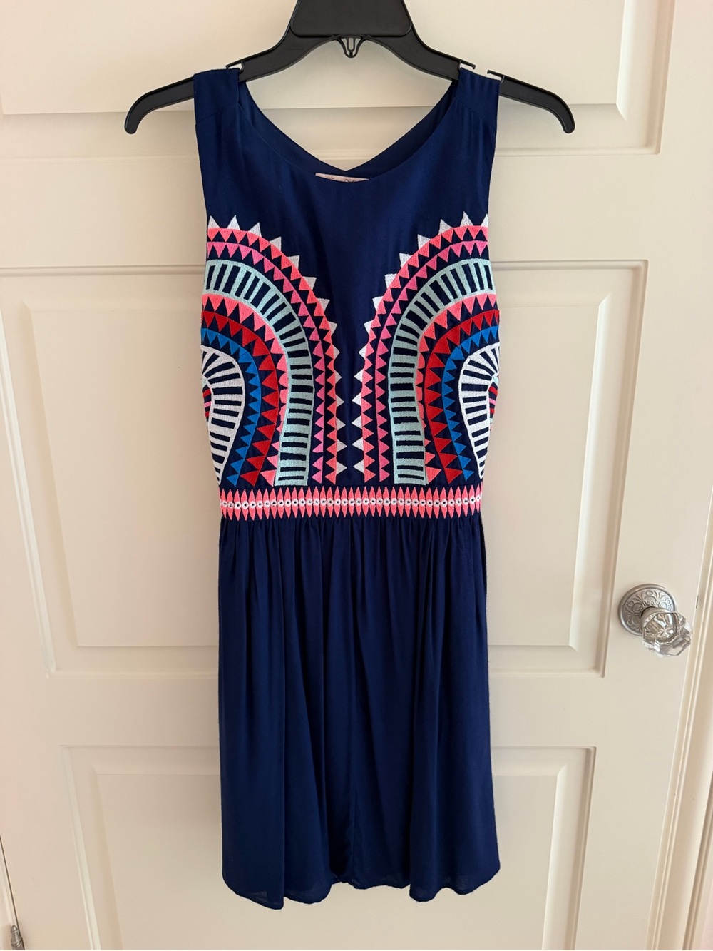 Mara Hoffman Embroidered Tribal Print Dress